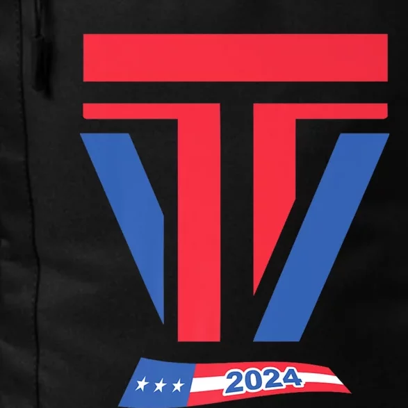 Trump J.D. Vance 2024 Trump Vance 2024 Retro Stripe Trump Jd Vance Daily Commute Backpack