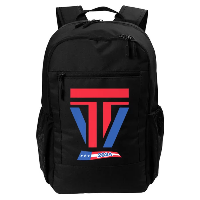 Trump J.D. Vance 2024 Trump Vance 2024 Retro Stripe Trump Jd Vance Daily Commute Backpack