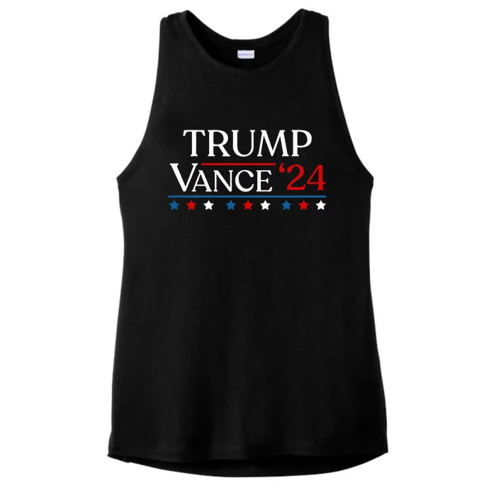 Trump Jd Vance 2024 Donald Trump 47th President & Vp Ladies Tri-Blend Wicking Tank