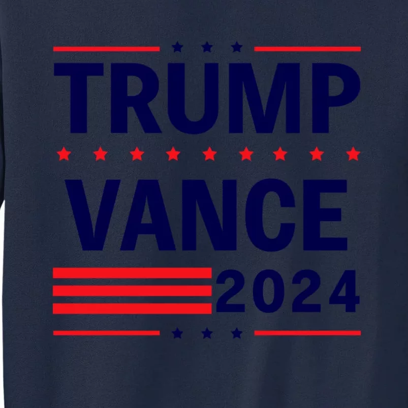 Trump J.D. Vance 2024 Trump Vance 2024 Retro Stripe Trump Jd Vance Tall Sweatshirt