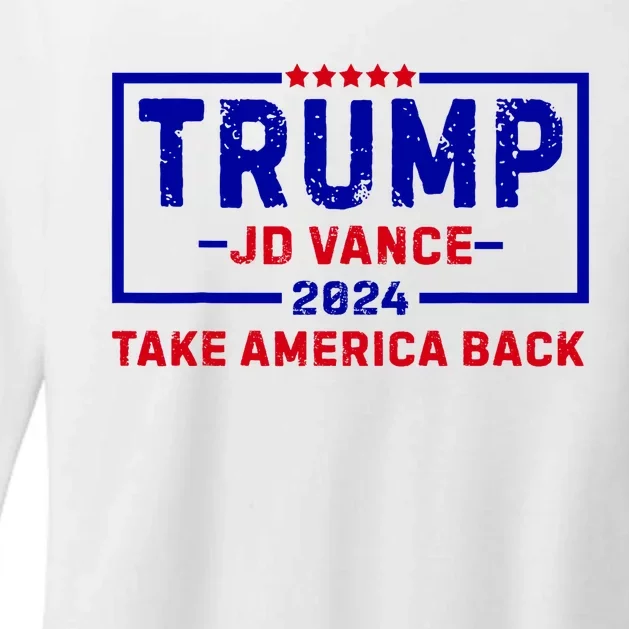 Trump Jd Vance 2024 For President Vp Republican Election 24 Womens CVC Long Sleeve Shirt