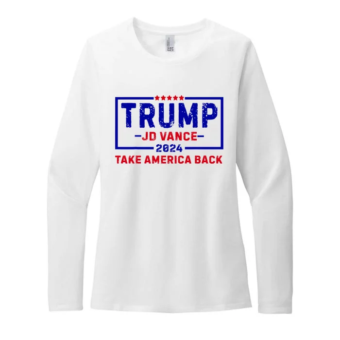 Trump Jd Vance 2024 For President Vp Republican Election 24 Womens CVC Long Sleeve Shirt