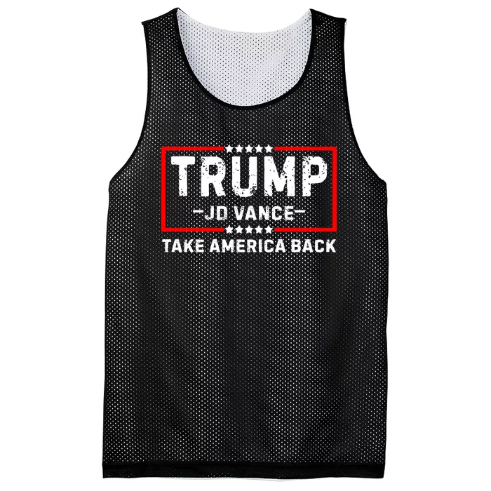 Trump Jd Vance 2024 Republican Election 24 Mesh Reversible Basketball Jersey Tank