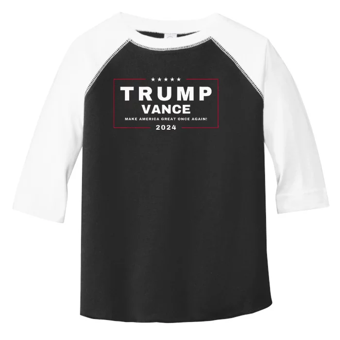 Trump Jd Vance Vp Make America Great Once Again! Maga 2024 Toddler Fine Jersey T-Shirt