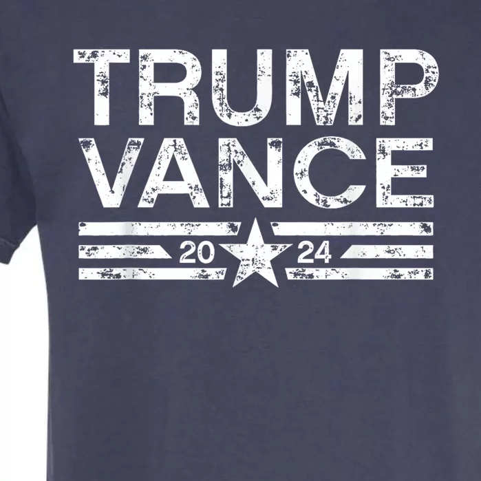 Trump J.D. Vance 2024 Retro Stripe Trump Vance Garment-Dyed Heavyweight T-Shirt