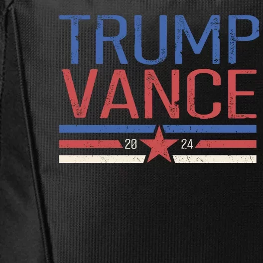 Trump Jd Vance 2024 Retro Stripe Star Election City Backpack