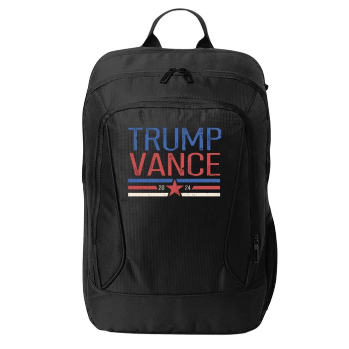 Trump Jd Vance 2024 Retro Stripe Star Election City Backpack