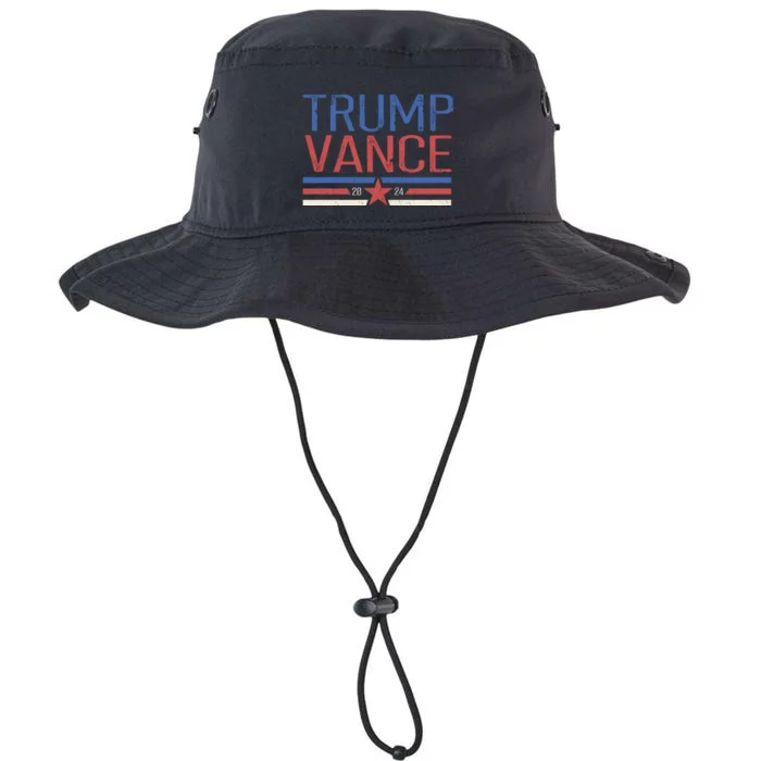 Trump Jd Vance 2024 Retro Stripe Star Election Legacy Cool Fit Booney Bucket Hat