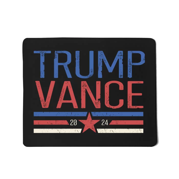 Trump Jd Vance 2024 Retro Stripe Star Election Mousepad