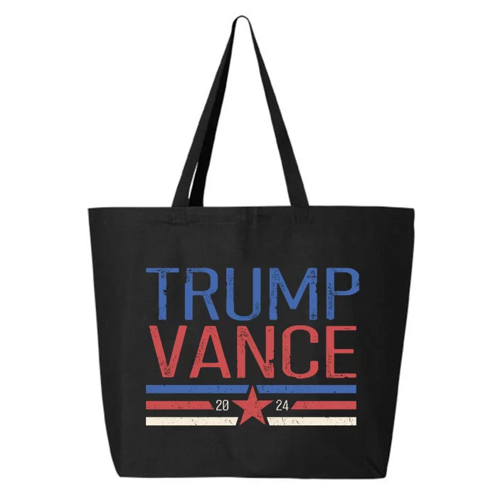 Trump Jd Vance 2024 Retro Stripe Star Election 25L Jumbo Tote