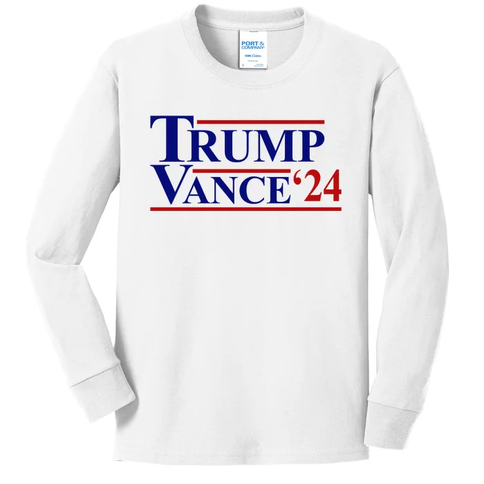 Trump Jd Vance 2024 Usa Political Election Kids Long Sleeve Shirt