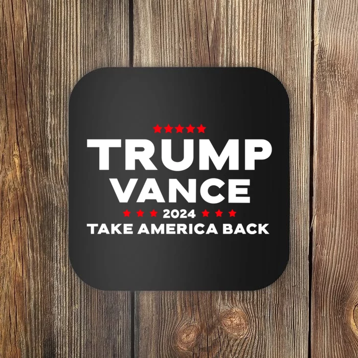 Trump J.D. Vance 2024 Trump Vance 2024 Retro Stripe Trump Jd Vance Coaster