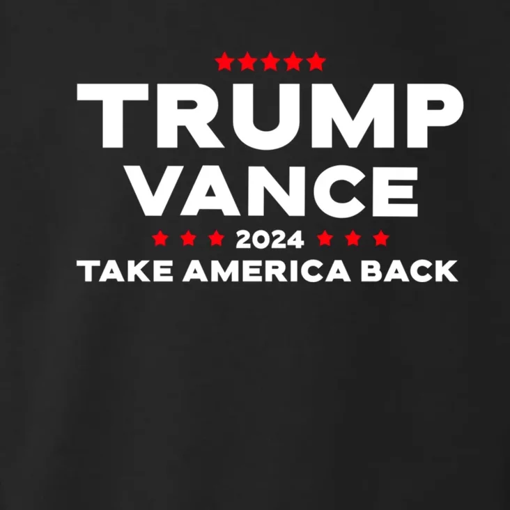 Trump J.D. Vance 2024 Trump Vance 2024 Retro Stripe Trump Jd Vance Toddler Hoodie