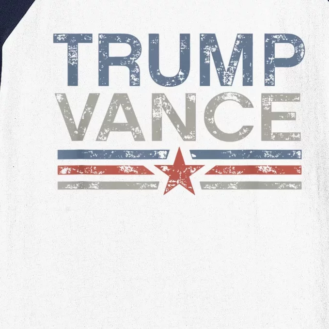 Trump Jd Vance 2024 Retro Stripe Trump Vance 2024 Baseball Sleeve Shirt