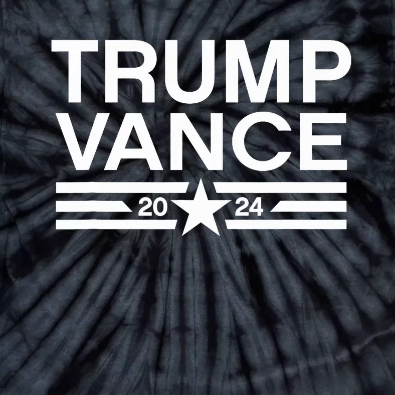 Trump Jd Vance 2024 Bold Retro Stripe Star Trump Vance 2024 Tie-Dye T-Shirt