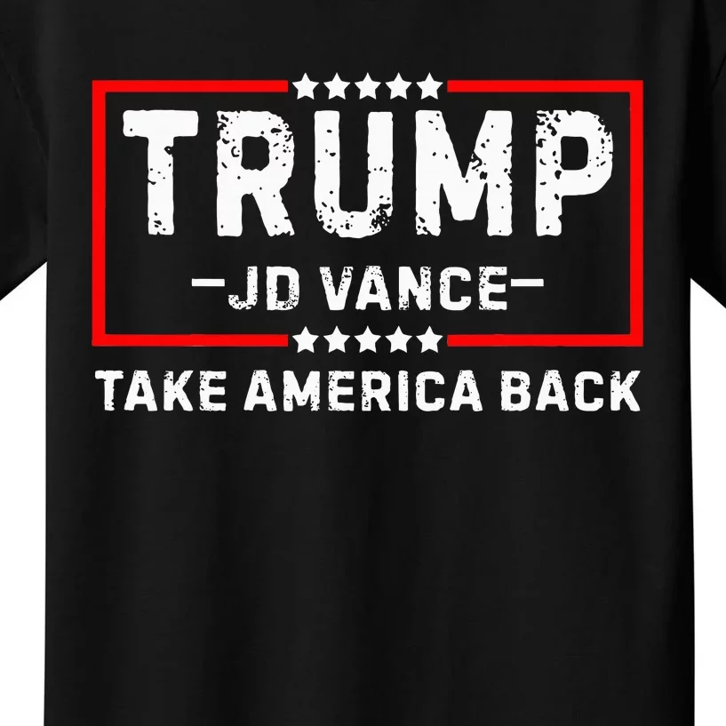 Trump Jd Vance 2024 For President Vp Republican Election 24 Kids T-Shirt