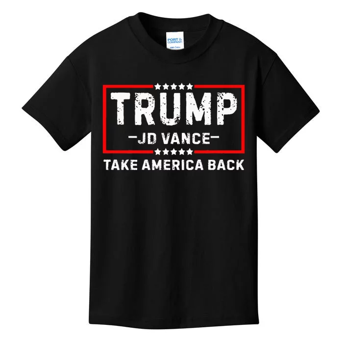 Trump Jd Vance 2024 For President Vp Republican Election 24 Kids T-Shirt