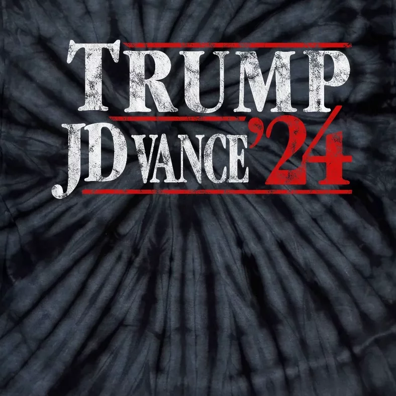 Trump Jd Vance 2024 Bold Retro Stripe Star Trump Vance 2024 Tie-Dye T-Shirt