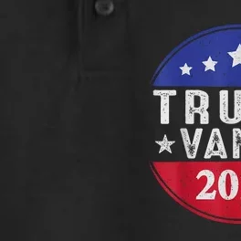 Trump Jd Vance 2024 Retro Us American Flag Trump Vance 2024 Dry Zone Grid Performance Polo