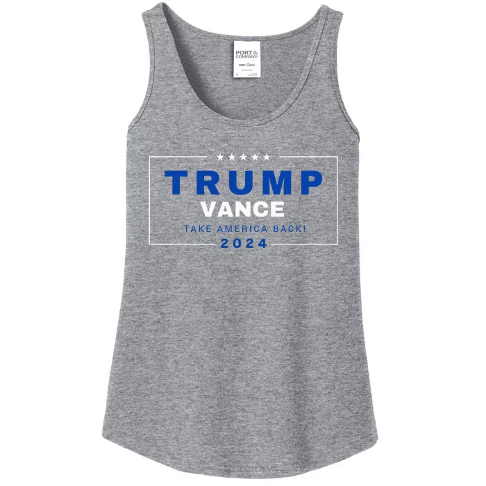 Trump Jd Vance Vp Make America Great Once Again! 2024 Ladies Essential Tank