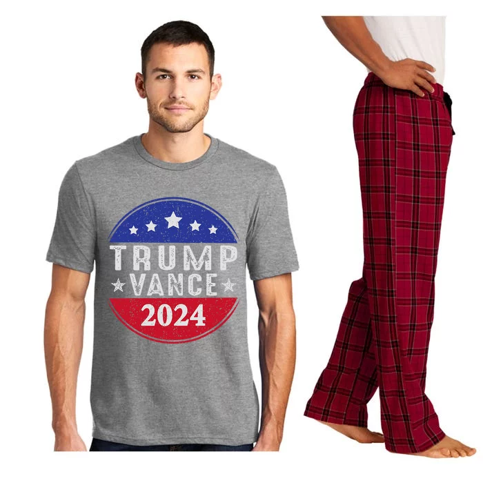 Trump Jd Vance 2024 Us American Flag Pajama Set