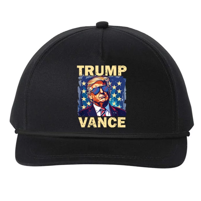 Trump Jd Vance Presidential Campaign Voter Snapback Five-Panel Rope Hat