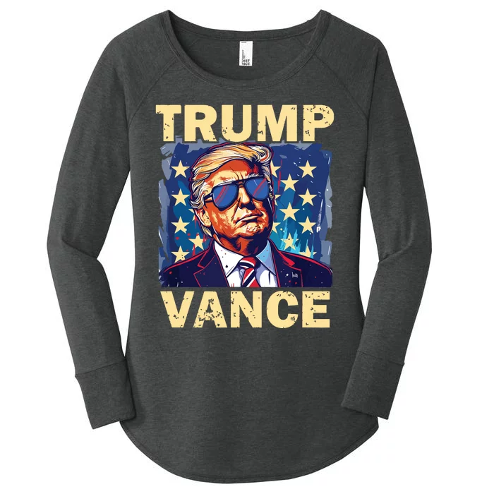 Trump Jd Vance Presidential Campaign Voter Women's Perfect Tri Tunic Long Sleeve Shirt