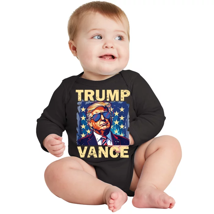 Trump Jd Vance Presidential Campaign Voter Baby Long Sleeve Bodysuit