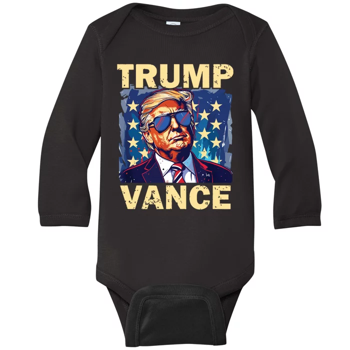 Trump Jd Vance Presidential Campaign Voter Baby Long Sleeve Bodysuit