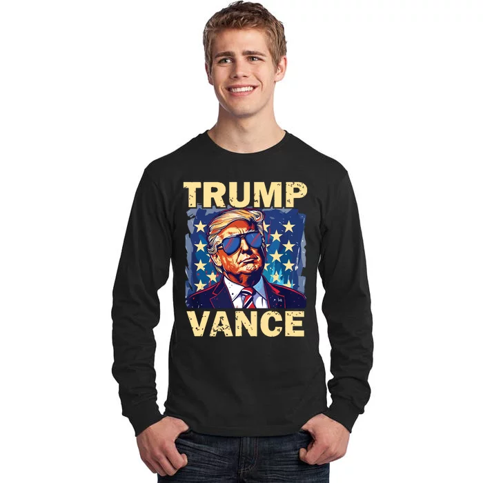 Trump Jd Vance Presidential Campaign Voter Tall Long Sleeve T-Shirt