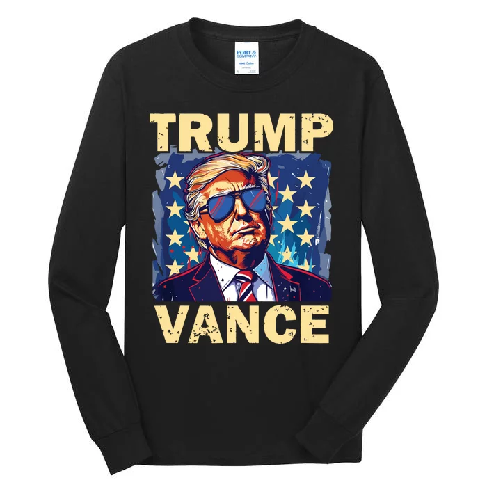 Trump Jd Vance Presidential Campaign Voter Tall Long Sleeve T-Shirt