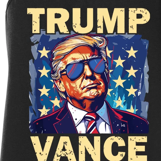 Trump Jd Vance Presidential Campaign Voter Women's Racerback Tank