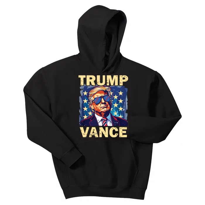 Trump Jd Vance Presidential Campaign Voter Kids Hoodie