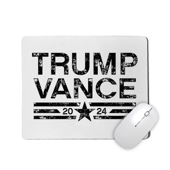 Trump J.D. Vance 2024 Retro Distressed Stripe Trump Vance Mousepad