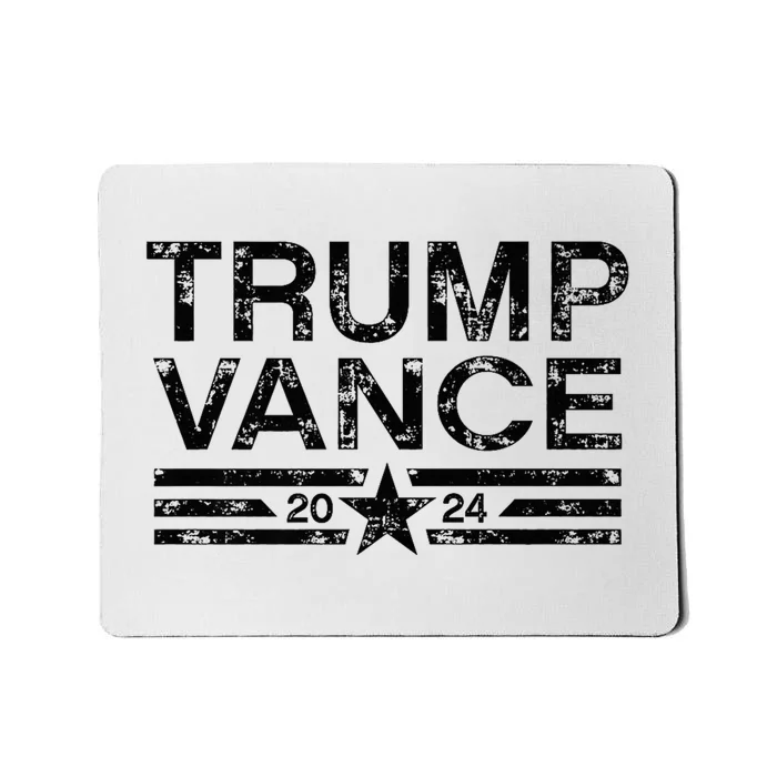 Trump J.D. Vance 2024 Retro Distressed Stripe Trump Vance Mousepad