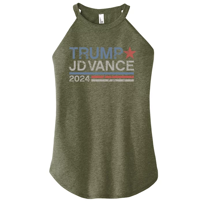 Trump Jd Vance 2024 Retro Stripe Trump Vance Women’s Perfect Tri Rocker Tank