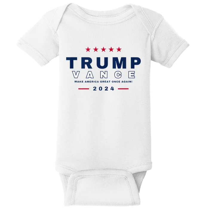 Trump Jd Vance Vp Make America Great Once Again! Maga Baby Bodysuit