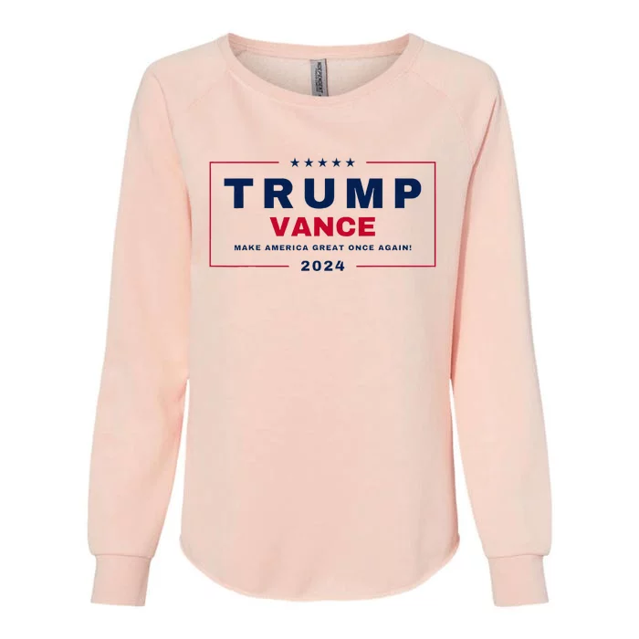 Trump Jd Vance 2024 For President Vp Republican Election 24 Womens California Wash Sweatshirt