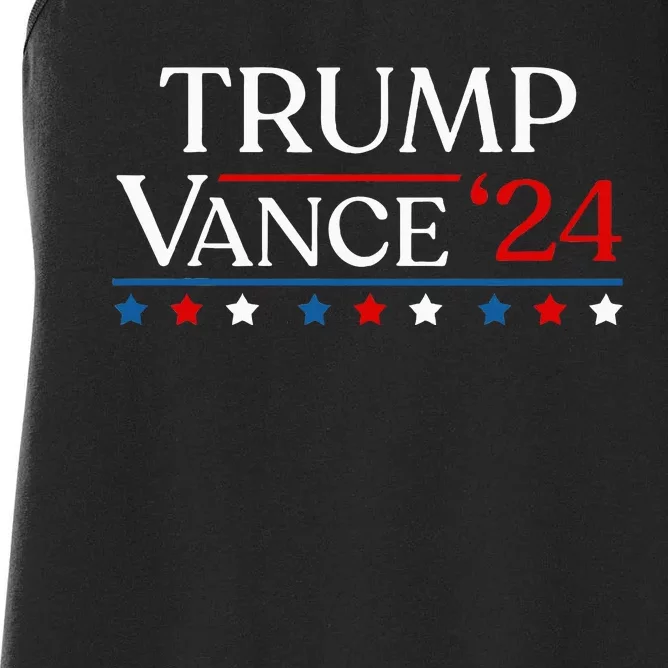 Trump Jd Vance 2024 Donald Trump 47th President & Vp Women's Racerback Tank