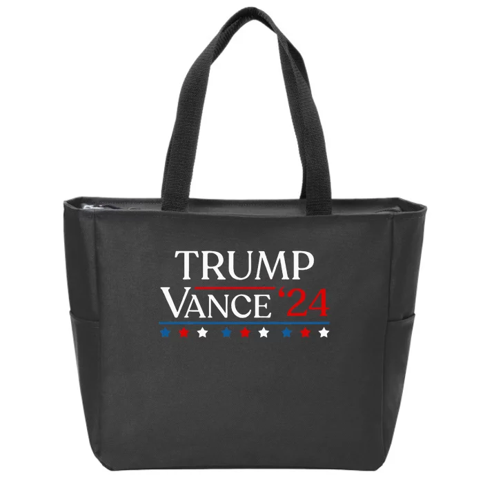 Trump Jd Vance 2024 Donald Trump 47th President & Vp Zip Tote Bag