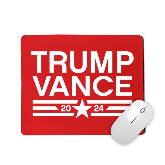 Trump Jd Vance 2024 Bold Retro Stripe Star Trump Vance 2024 Mousepad