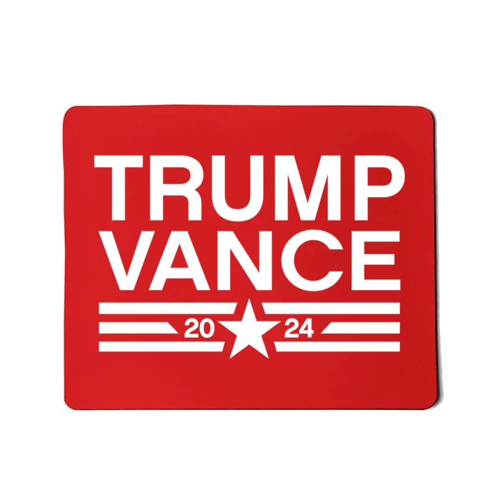 Trump Jd Vance 2024 Bold Retro Stripe Star Trump Vance 2024 Mousepad