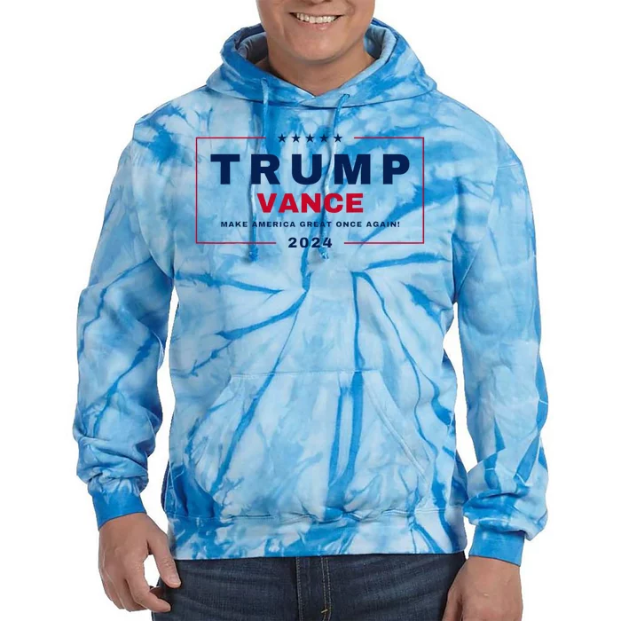 Trump Jd Vance Vp Make America Great Once Again! Maga 2024 Tie Dye Hoodie