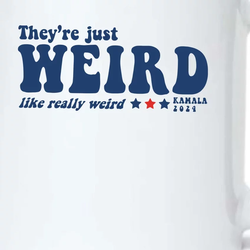 TheyRe Just Weird Antitrump TheyRe Weird Vote Blue Black Color Changing Mug