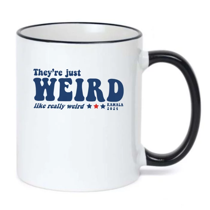 TheyRe Just Weird Antitrump TheyRe Weird Vote Blue Black Color Changing Mug