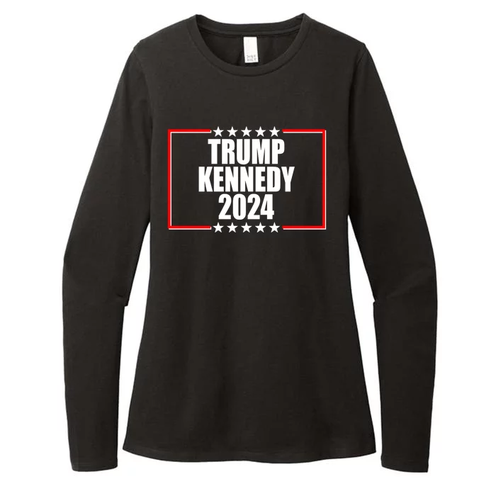 Trump Kennedy 2024 Election Logo Womens CVC Long Sleeve Shirt