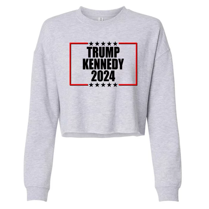 Trump Kennedy 2024 Election Logo Cropped Pullover Crew