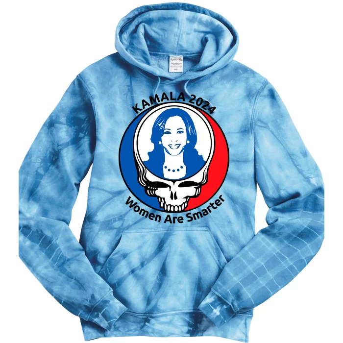 Tiffany Kamala 2024 Women Are Smarter Limited Tie Dye Hoodie