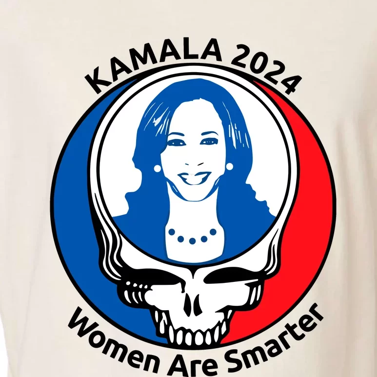 Tiffany Kamala 2024 Women Are Smarter Limited Garment-Dyed Women's Muscle Tee