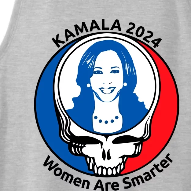 Tiffany Kamala 2024 Women Are Smarter Limited Ladies Tri-Blend Wicking Tank